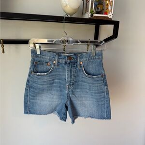 Madewell Light Blue Denim Cutoff Shorts